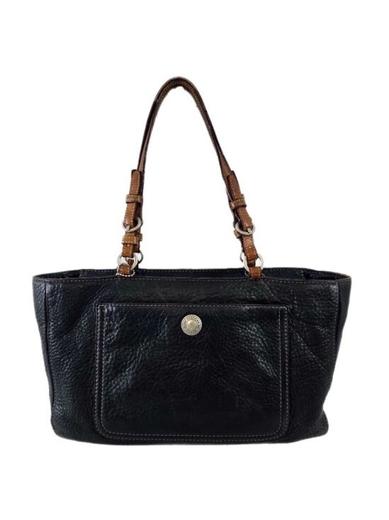 Coach Handbags - Coach Chelsea East West Tote Black Brown Pebbled Leather